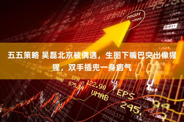 五五策略 吴磊北京被偶遇，生图下嘴巴突出像猩猩，双手插兜一身痞气